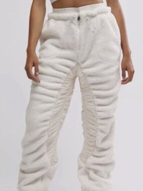 Free People Cream Sherpa Lined Jacket
